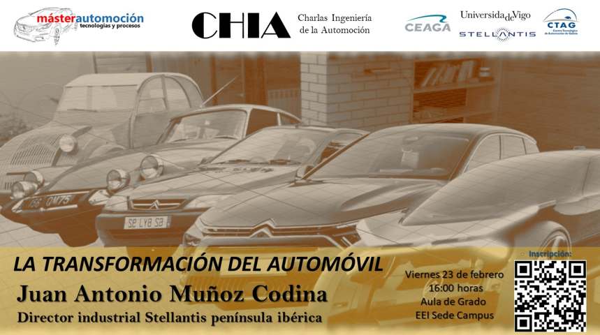 A transformación do automóbil, cartaz da charla